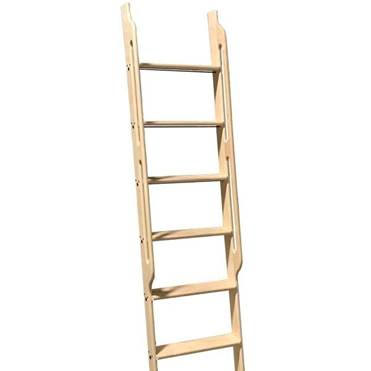 8ft Wooden Ladder With Integrated Handrails, Wooden Library Ladder Australia